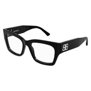New Authentic  BALENCIAGA Everyday Black Square BB0325O 001 Glasses Women